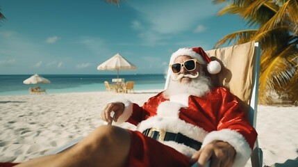 Chritmas Santa claus Holiday tropical