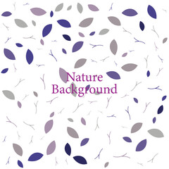 Natural pattern texture background with leaves. Seamless abstract hand drawn background in asian oriental style