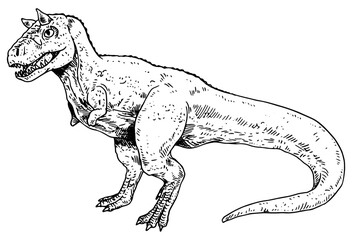 Obraz na płótnie Canvas Carnotaurus vector illustration