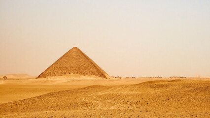 Fototapeta na wymiar The Red Pyramid of Dahshur, Egypt