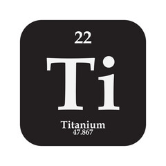 Titanium chemistry icon