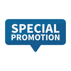 Special Promotion In Blue Rectangle Shape For Advertisement Information Business Marketing
