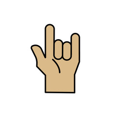 Finger icon stock vector illustration