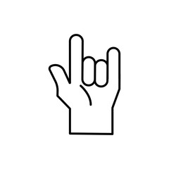 Finger icon stock vector illustration