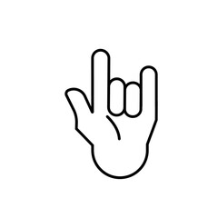 Finger icon stock vector illustration