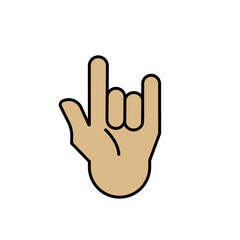 Finger icon stock vector illustration
