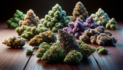 Cannabis Elegance: A Close-Up Journey Through Marijuana Bud