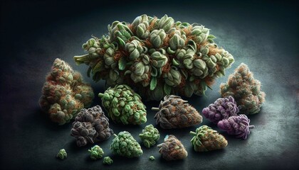 Cannabis Elegance: A Close-Up Journey Through Marijuana Bud