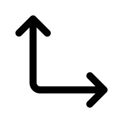 two arrow line icon