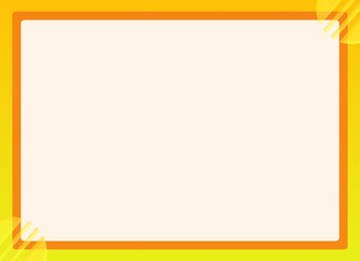 simple background yellow frame for your text with a picture