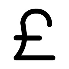 pounds line icon