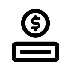 save money line icon