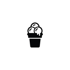 Ice cream icon, Ice cream sign vector