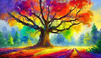 colorful tree