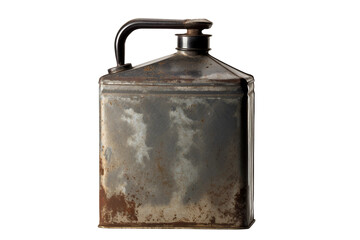 Retro Industrial Oil Can Isolated on transparent background
