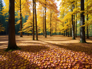 Golden Canopy: A Hyper-Realistic Autumn Forest Symphony