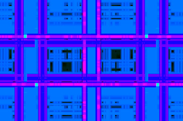 Abstract blue geometric background in techno style.