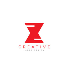 Creative Z Letter Logo Design with Swoosh Icon Vector.