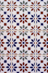 Azulejo Tile on Wall of a Building in Aveiro, Portugal. - 683787609