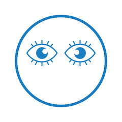 Eyes, look, see icon.