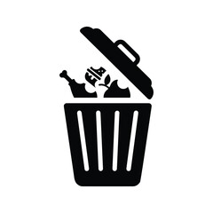 Food, food waste, garbage icon.