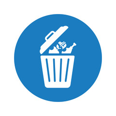 Food, food waste, garbage icon.