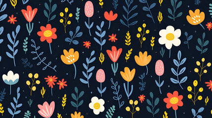 2D floral pattern