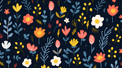 2D floral pattern