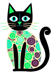 black and white cats