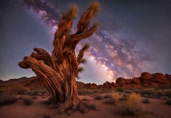 Mystical Mesquite: Nevada's Valley of Fire State Park Twilight.