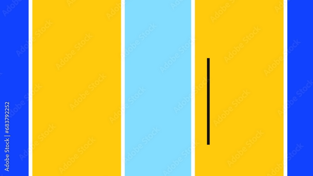 Poster abstract shape colorful and cheerful infinite looping animation