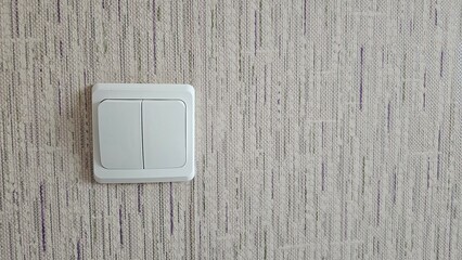light switch on wall