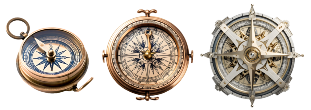 Compass, isolated on transparent background, png, Generative Ai