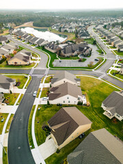 Aerail drone of 55 plus community in New jersey real estate
