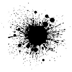 Flat vector ink stain