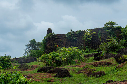 Views of the Chapora fort, Goa
