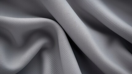 Close-up texture of gray fabric or cloth in gray color