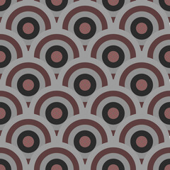 Vector - seamless pattern of colored ornaments.