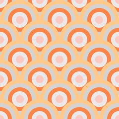 Vector - seamless pattern of colored ornaments.