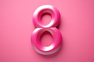 number 8, on the pink background 8 march, happy womens day greeting banner