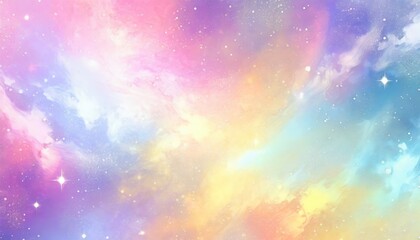 カラフルな宇宙の背景素材