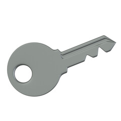 3d illustration Key object. 3D creative essential design icon pack. 3D Rendering.