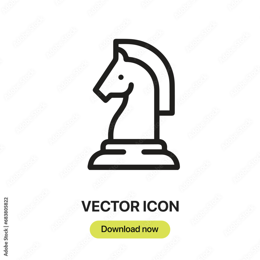 Poster strategy icon vector. linear-style sign for mobile concept and web design. strategy symbol illustrat