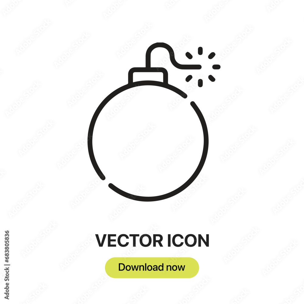Aufkleber Virus icon vector. Linear-style sign for mobile concept and web design. Virus symbol illustration. Pixel vector graphics - Vector.	
