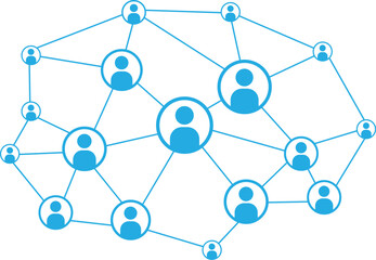 Social network scheme connecting multicultural people. Abstract social network world connect people icons relationship illustration