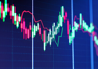 Financial Stock Exchange Market Graph