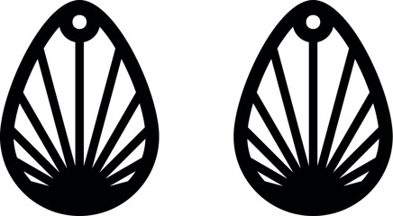 Geometry earrings laser cut file