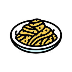 cacio e pepe italian cuisine color icon vector. cacio e pepe italian cuisine sign. isolated symbol illustration