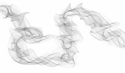 Creative Black Wave Lines Design elements. Wave of many glittering lines isolated on white background. Suitable for website.