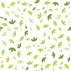 Fototapeta premium Leaves Pattern. Endless Background. Seamless